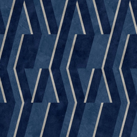 Tapet Parallels, Ultramarine, Coordonne, 5mp / rola - Img 2