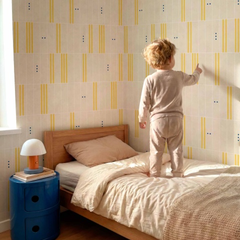 Tapet, PlayBlocks, Buttercream, Coordonne, 5mp / rola - Img 2