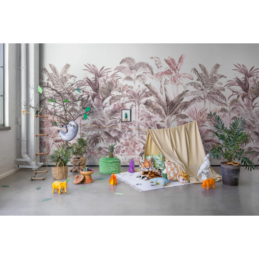 Tapet Pride Palms, Plum, Rebel Walls
