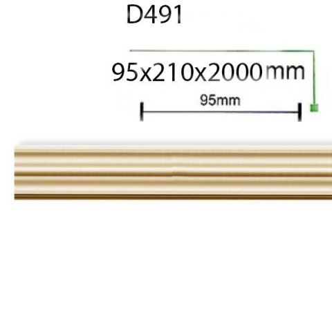 Ancadrament decorativ pentru usa din poliuretan D491 - 9.5x2.1x200 cm - Img 2