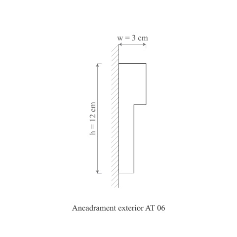 Ancadrament exterior AT06A-12x3x200cm - Img 2