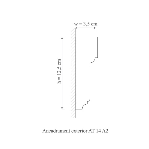 Ancadrament exterior AT14A-12.5x3.5x200 cm - Img 2