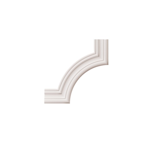 Chenar din poliuretan, Manavi, B19-1 - 22.5x22.5x1.5 cm - Img 3