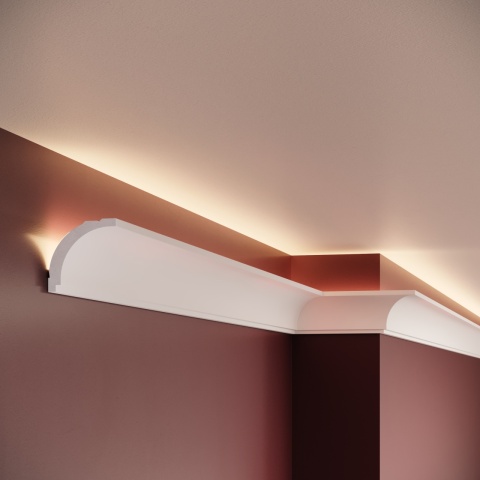 Cornisa polimer rigid, Manavi, C4 - 5x5x200 cm - Img 3