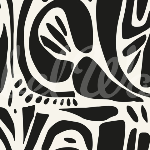Fototapet, Abstract Forms, Black &amp; White, Rebel Walls - Img 5