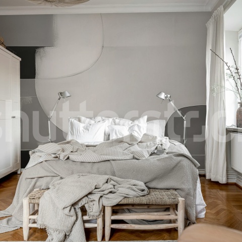 Fototapet, Abstract Shapes, Gray, Rebel Walls