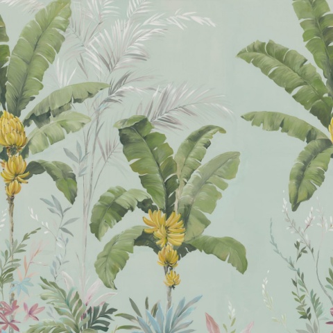 Fototapet, Banana Tree Jungle, Light Blue, Rebel Walls - Img 5