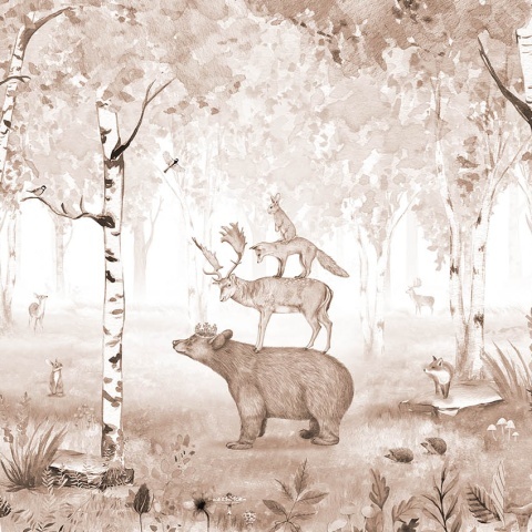 Fototapet Bear King - Brown, Kikki Belle - Img 2