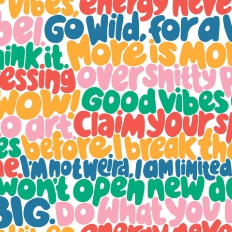 Fototapet, Blah Blah Blah, Rainbow, Rebel Walls - Img 2