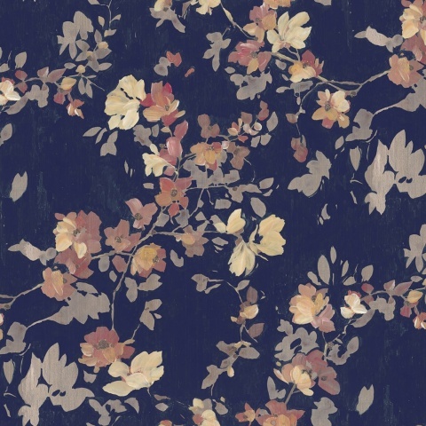Fototapet, Blooming Garden, Dark Blue, Rebel Walls - Img 2