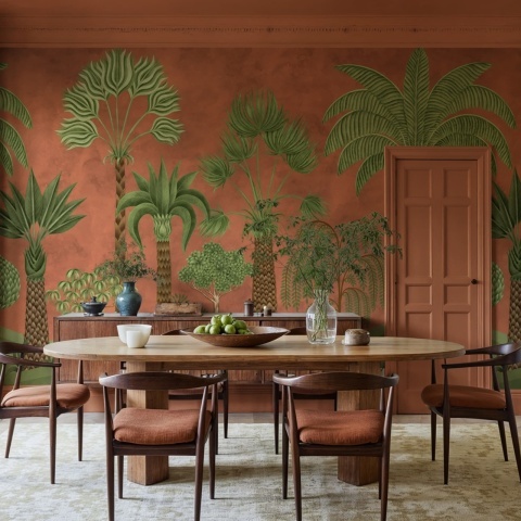 Fototapet, Botanical Bliss, Rust, Rebel Walls - Img 3