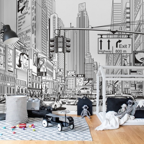 Fototapet, Cartoon City, Rebel Walls - Img 4