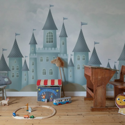 Fototapet, Castle Village, Blue, Rebel Walls - Img 3