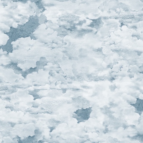 Fototapet, Chubby Clouds, Soft Blue, Rebel Walls - Img 2