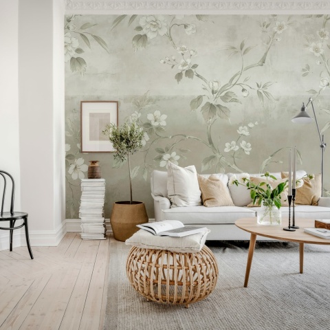 Fototapet, Concrete Flowers, Beige, Rebel Walls