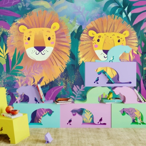 Fototapet copii, Tropical Kings 017