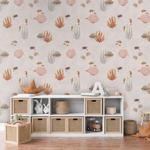 Fototapet Coral Garden - White, Kikki Belle - Img 3