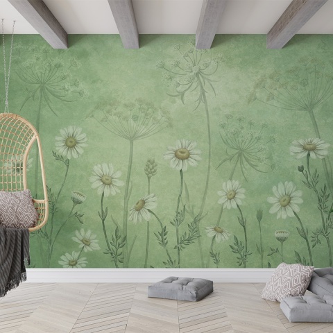 Fototapet Dazzling Daisies - Green, Sir Edward - Img 3