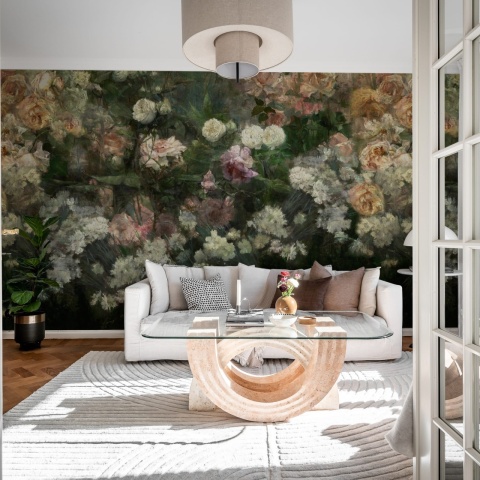Fototapet, Drape of Roses, Midnight, Rebel Walls