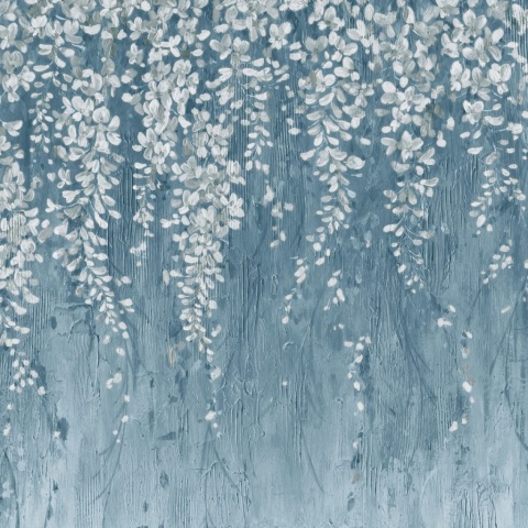 Fototapet, Draped Blossoms, Dark Blue, Rebel Walls - Img 5