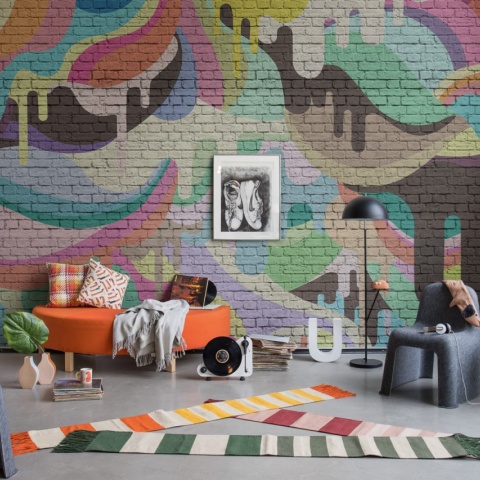 Fototapet, Dripping Rainbow, Rebel Walls - Img 4