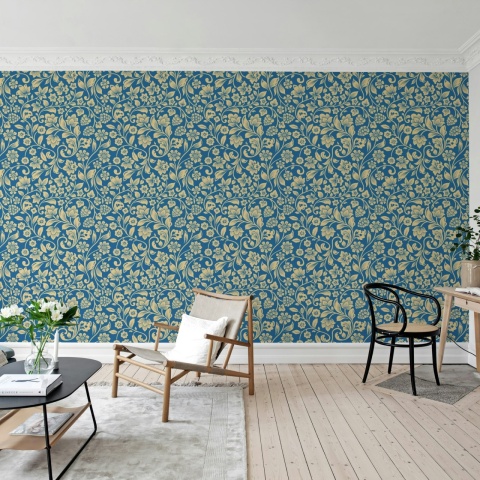 Fototapet, Floral Opulence, Blue, Rebel Walls - Img 3