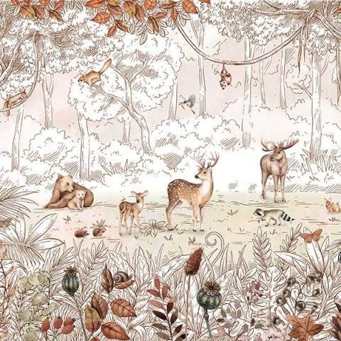Fototapet Forest Friends - Autumn, Kikki Belle - Img 2