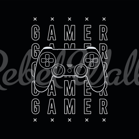Fototapet, Gamer, Black, Rebel Walls - Img 2