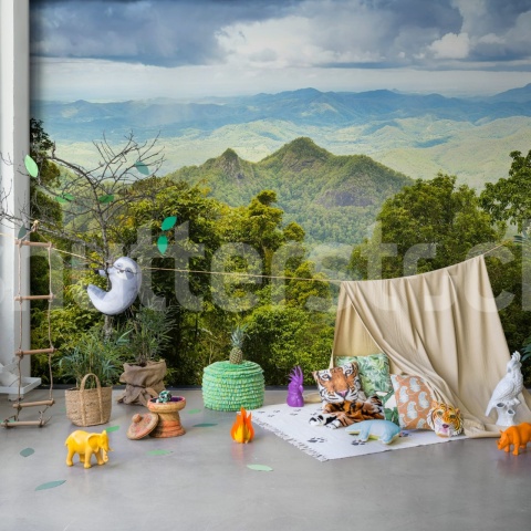 Fototapet, High Mountains, Green, Rebel Walls