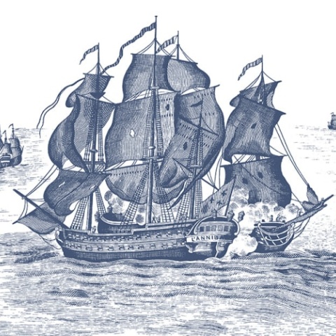 Fototapet, High Seas, Henderson Blue, Rebel Walls - Img 2