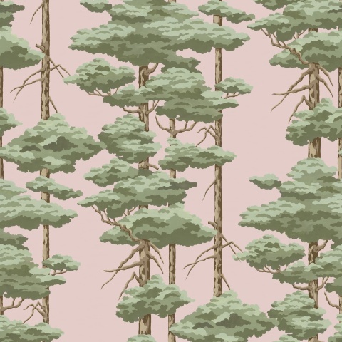 Fototapet, Highland Pines, Pink, Rebel Walls - Img 2