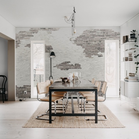 Fototapet, Ivory Bricks, Soft Plaster, Rebel Walls - Img 3