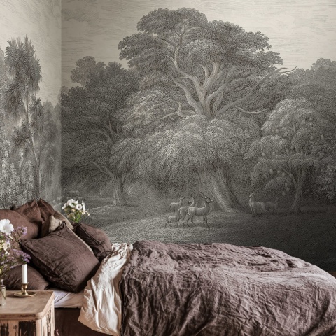 Fototapet, Jungle Forest, Beige, Rebel Walls - Img 4