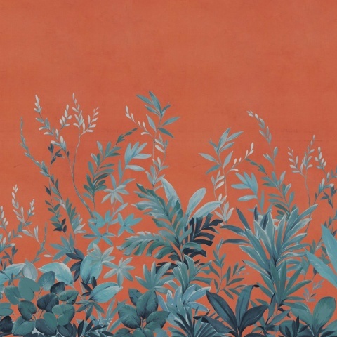 Fototapet, Jungle Meadow, Orange, Rebel Walls - Img 2