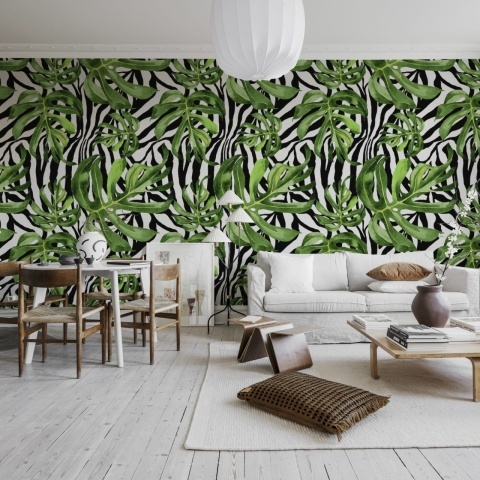 Fototapet, Jungle Zebra, Rebel Walls