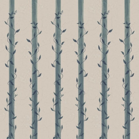 Fototapet, Leafy Stripes, Blue, Rebel Walls - Img 2