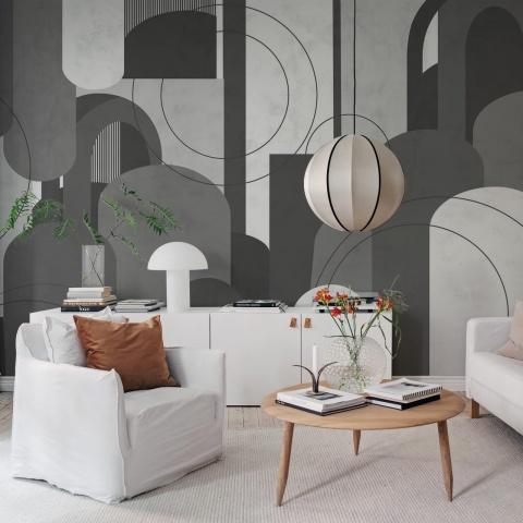 Fototapet, Lovely Arches, Graphite, Rebel Walls