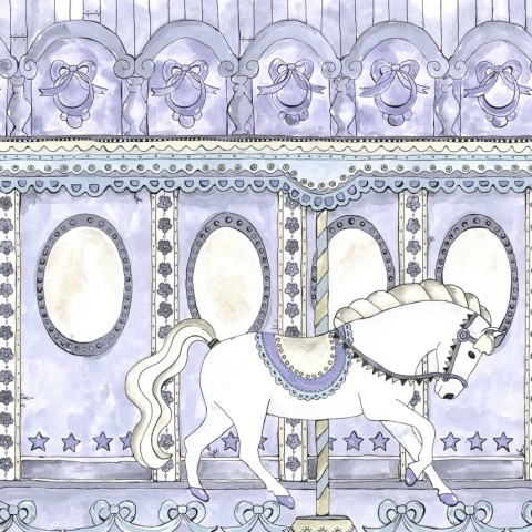 Fototapet, Merry Go Around, Lilac, Rebel Walls - Img 2