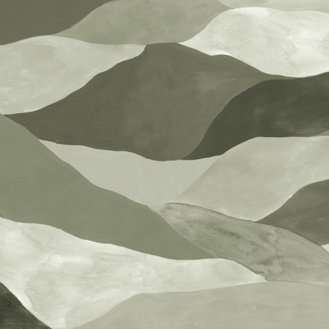 Fototapet, Misty Peaks, Green, Rebel Walls - Img 2