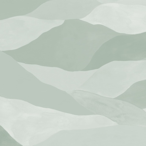 Fototapet, Misty Peaks, Light Green, Rebel Walls - Img 2