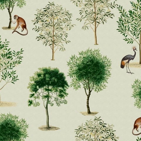 Fototapet, Monkey Among Trees, Beige, Rebel Walls - Img 2
