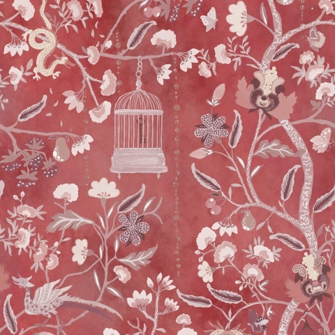 Fototapet, Mystic Garden, Red, Rebel Walls - Img 2