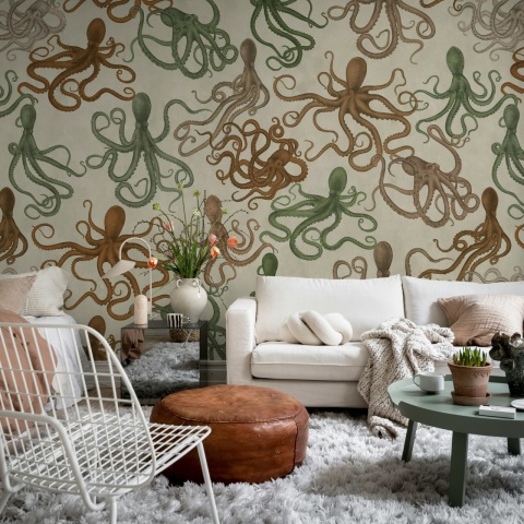 Fototapet, Octopus, Multi, Rebel Walls