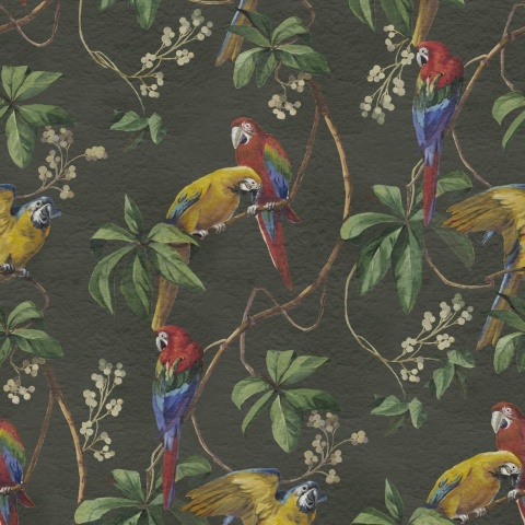 Fototapet, Parrots, Green, Rebel Walls - Img 2