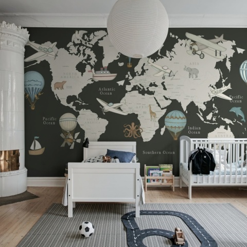 Fototapet, Playful World, Dark Blue, Rebel Walls - Img 3