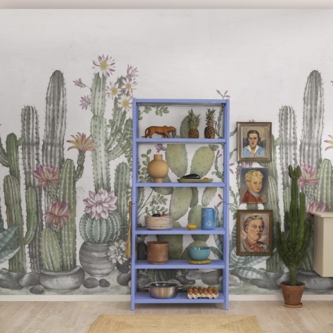 Fototapet, Playfull Cactus, Ivory, Rebel Walls - Img 3