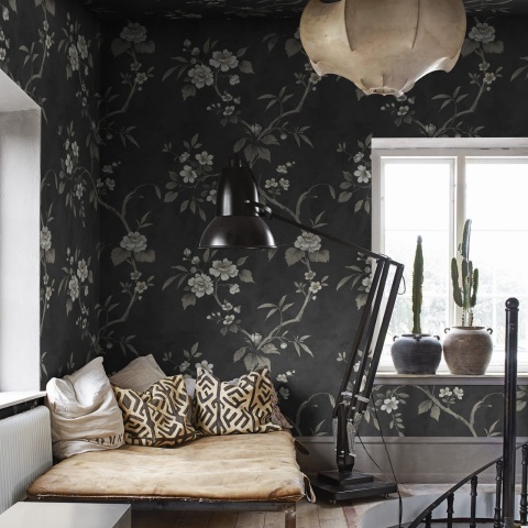 Fototapet, Poetic Flora, Black, Rebel Walls - Img 3