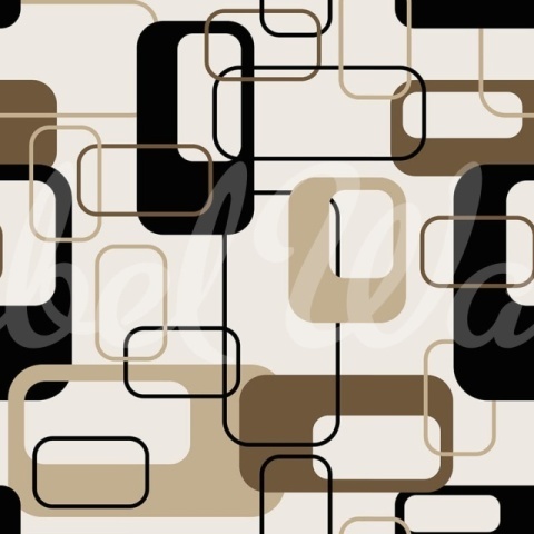 Fototapet, Retro Squares, Beige, Rebel Walls - Img 2