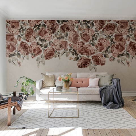 Fototapet, Rose Plenty, Pink, Rebel Walls