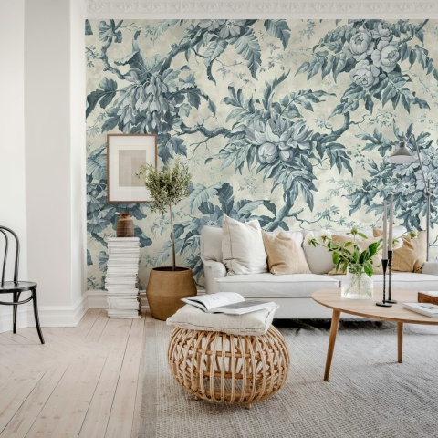 Fototapet, Rustic Bouquet, Blue, Rebel Walls